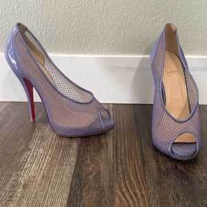 Christian louboutin peep toe heels